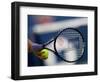 Detail of Tennis Player Holding the Racquet and Ball About to Serve-null-Framed Photographic Print