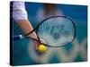 Detail of Tennis Racquet and Ball-null-Stretched Canvas