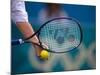 Detail of Tennis Racquet and Ball-null-Mounted Photographic Print