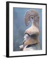 Detail of Terracotta Statuette of Athena, from Gortyn, Crete, Greece-null-Framed Giclee Print