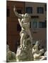 Detail of the 19th Century Fontana Del Nettuno, Piazza Navona, Rome, Lazio, Italy, Europe-Tomlinson Ruth-Mounted Photographic Print