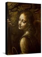 Detail of the Angel, from the Virgin of the Rocks-Leonardo da Vinci-Stretched Canvas