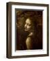 Detail of the Angel, from the Virgin of the Rocks-Leonardo da Vinci-Framed Giclee Print