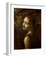 Detail of the Angel, from the Virgin of the Rocks-Leonardo da Vinci-Framed Giclee Print