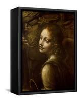 Detail of the Angel, from the Virgin of the Rocks-Leonardo da Vinci-Framed Stretched Canvas