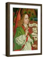 Detail of the Archangel Gabriel, from the Annunciation, from the Orlier Altarpiece, c.1468-70-Martin Schongauer-Framed Giclee Print
