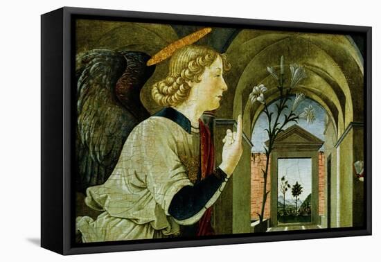 Detail of the Archangel Gabriel from The Annunciation-Antoniazzo Romano-Framed Stretched Canvas