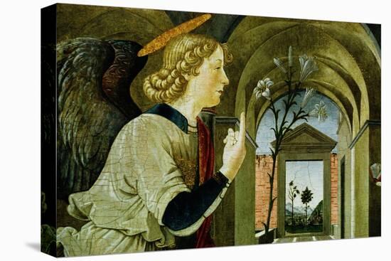 Detail of the Archangel Gabriel from The Annunciation-Antoniazzo Romano-Stretched Canvas
