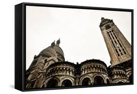Detail of the Basilica of the Sacred Heart of Paris-dabldy-Framed Stretched Canvas