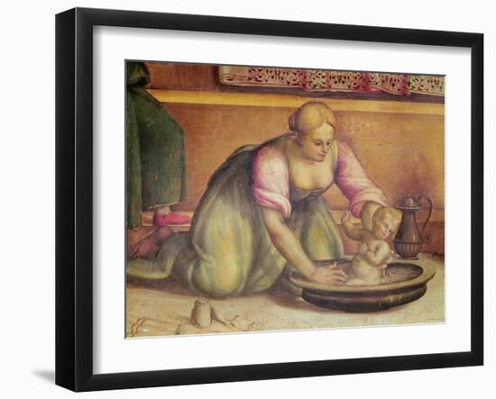 Detail of the Birth of St. John the Baptist, 1519-Giannicola di Paolo-Framed Giclee Print