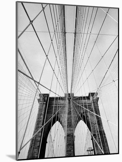 Detail of the Brooklyn Bridge-Alfred Eisenstaedt-Mounted Photographic Print