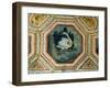 Detail of the Ceiling Decoration in the Salon of the Swans, 15th Century-null-Framed Giclee Print