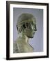 Detail of the Charioteer of Delphi, also known as Heniokhos-null-Framed Photographic Print