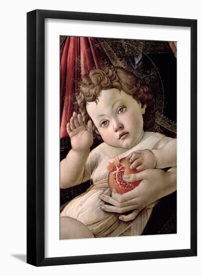 Detail of the Child with Pomegranate from the Madonna Della Melagrana-Sandro Botticelli-Framed Giclee Print