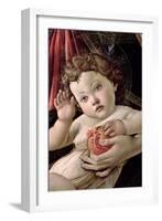 Detail of the Child with Pomegranate from the Madonna Della Melagrana-Sandro Botticelli-Framed Giclee Print