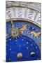 Detail of the Clock Face on the Torre Dell in the Piazza San Marco, San Marco, Venice-Cahir Davitt-Mounted Photographic Print