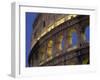 Detail of the Colosseum Illuminated after Dark, Rome, Lazio, Italy, Europe-Tomlinson Ruth-Framed Photographic Print