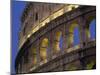 Detail of the Colosseum Illuminated after Dark, Rome, Lazio, Italy, Europe-Tomlinson Ruth-Mounted Photographic Print