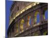 Detail of the Colosseum Illuminated after Dark, Rome, Lazio, Italy, Europe-Tomlinson Ruth-Mounted Photographic Print