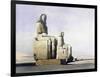 Detail of the Colossi of Memnon, Thebes, Egypt, December 4th 1838 (1846)-Louis Haghe-Framed Giclee Print