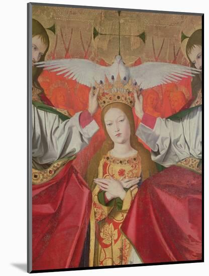 Detail of the Coronation of the Virgin, 1453-54 (Oil on Panel)-Enguerrand Quarton-Mounted Giclee Print