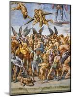 Detail of The Damned in Hell-Luca Signorelli-Mounted Premium Giclee Print