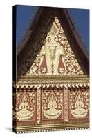 Detail of the Decoration of the Wat Phrakeo Buddhist Temple in Vientiane, Laos-null-Stretched Canvas