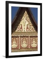 Detail of the Decoration of the Wat Phrakeo Buddhist Temple in Vientiane, Laos-null-Framed Giclee Print