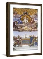 Detail of the Disputation of the Holy Sacrament, C.1509-10-Raphael-Framed Premium Giclee Print