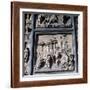 Detail of the doors of Paradise showing Abraham and Isaac, 15th century-Lorenzo Ghiberti-Framed Giclee Print