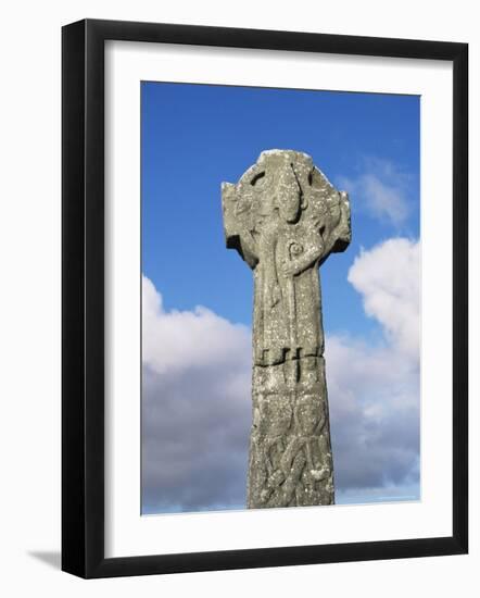 Detail of the Doorty Cross, 13Ft Tall and Dating from the 12th Century, Kilfenora, Munster-Roy Rainford-Framed Photographic Print