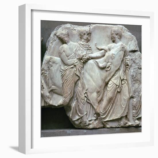 Detail of the Elgin Marbles, 5th century BC-Phidias-Framed Giclee Print