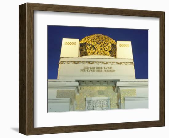 Detail of the Exterior of the Dome of the Art Nouveau Secession Building, Vienna, Austria-Richard Nebesky-Framed Photographic Print