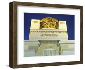 Detail of the Exterior of the Dome of the Art Nouveau Secession Building, Vienna, Austria-Richard Nebesky-Framed Photographic Print