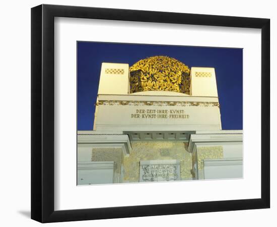 Detail of the Exterior of the Dome of the Art Nouveau Secession Building, Vienna, Austria-Richard Nebesky-Framed Photographic Print