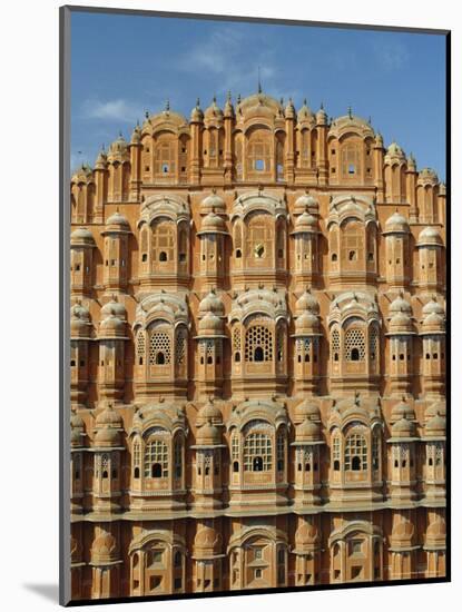 Detail of the Facade of the Palace of the Winds or Hawa Mahal, Rajasthan, India-Jeremy Bright-Mounted Photographic Print