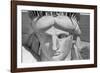 Detail of the Face of Statue of Liberty-null-Framed Photographic Print