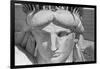 Detail of the Face of Statue of Liberty-null-Framed Photographic Print