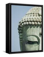 Detail of the Face of the Great Buddha of Kamakura-null-Framed Stretched Canvas