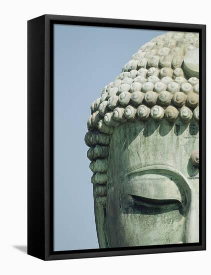 Detail of the Face of the Great Buddha of Kamakura-null-Framed Stretched Canvas