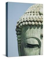 Detail of the Face of the Great Buddha of Kamakura-null-Stretched Canvas