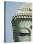 Detail of the Face of the Great Buddha of Kamakura-null-Stretched Canvas