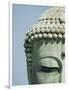 Detail of the Face of the Great Buddha of Kamakura-null-Framed Photographic Print