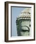 Detail of the Face of the Great Buddha of Kamakura-null-Framed Photographic Print