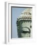 Detail of the Face of the Great Buddha of Kamakura-null-Framed Photographic Print