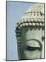 Detail of the Face of the Great Buddha of Kamakura-null-Mounted Photographic Print