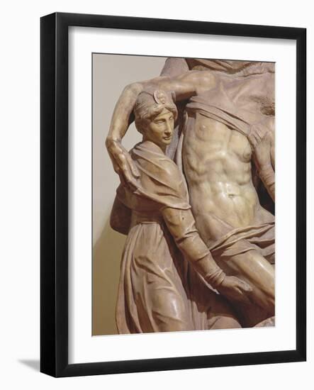 Detail of the Florence Pieta, C.1550-Michelangelo Buonarroti-Framed Photographic Print