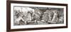 Detail of the Fresco Depicting the Destruction of the Celtic Druids, Found in the Basilica of St.…-null-Framed Giclee Print