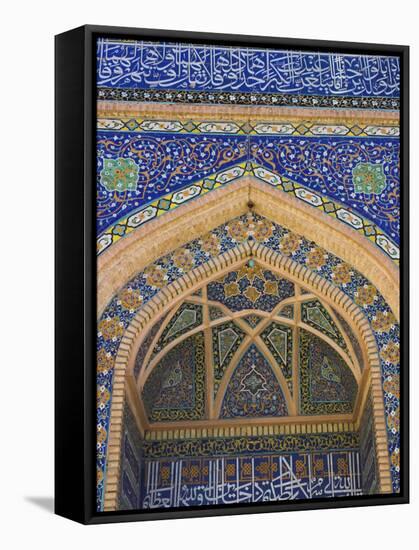 Detail of the Friday Mosque (Masjet-E Jam), Herat, Afghanistan-Jane Sweeney-Framed Stretched Canvas