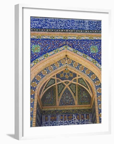 Detail of the Friday Mosque (Masjet-E Jam), Herat, Afghanistan-Jane Sweeney-Framed Photographic Print